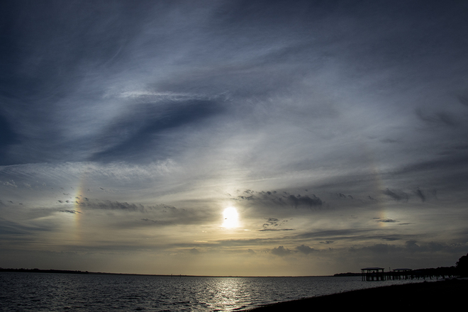 Last Nights Sundog Sunset Panacea, FL, United States