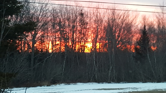 Red Sky This Morning West Hants, NS