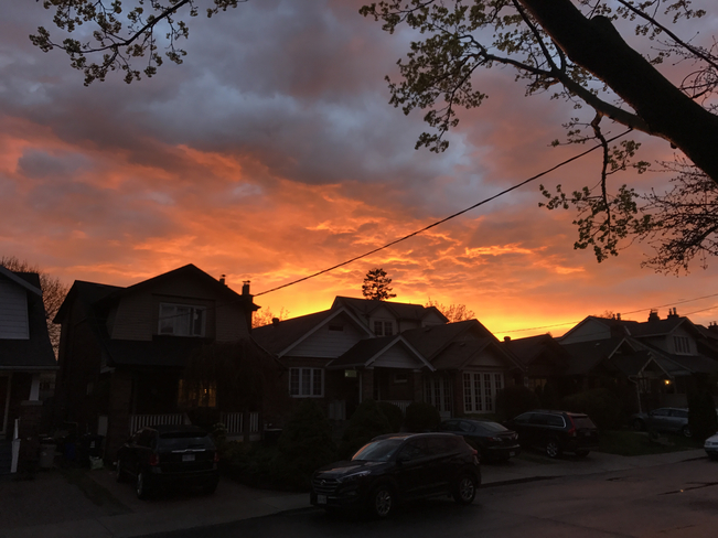 Sunset after the storm East End-Danforth, Ontario, CA