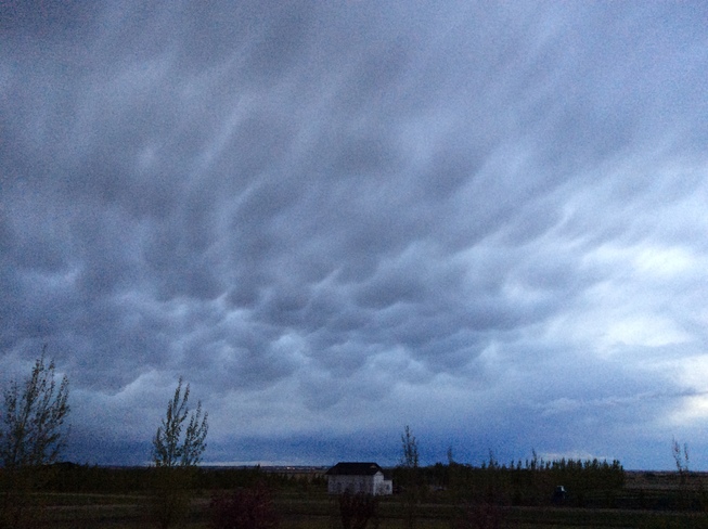Mammatus storm clouds Saskatoon may 24 @ 9pm Wanuskewin Heritage Park Access Rd, Saskatoon, SK S7P 0B7, Canada