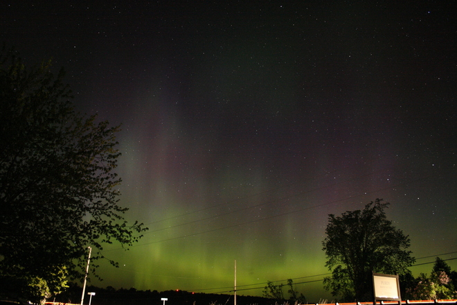 Aurora sky show Kingston, ON