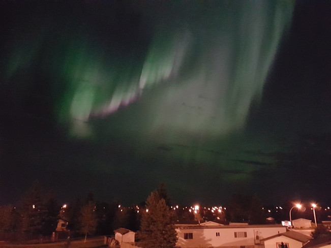 Northern lights over airdrie Airdrie, AB
