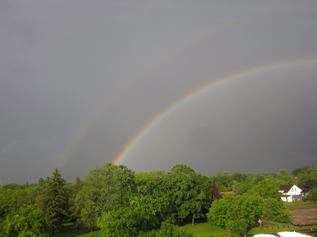 Double Rainbow Magic! Lindsay, ON