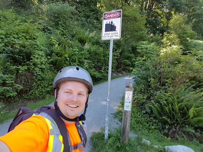 Commuting on the Trail Powerline Trail, Port Moody, BC V3H 1J2, Canada