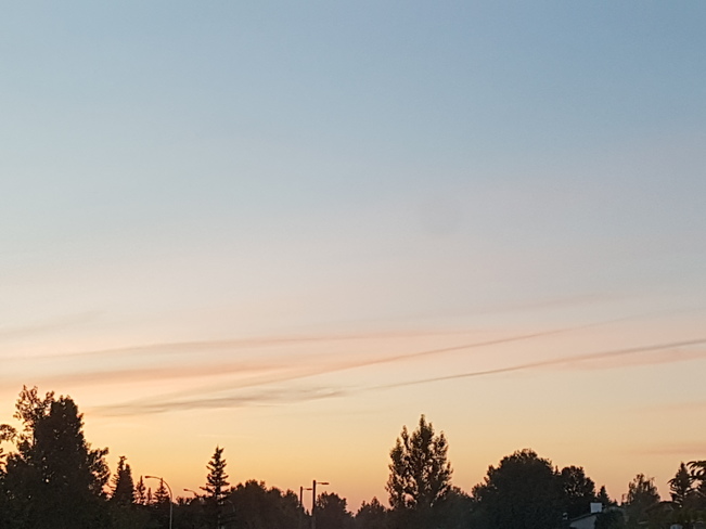 evening sky Airdrie, AB