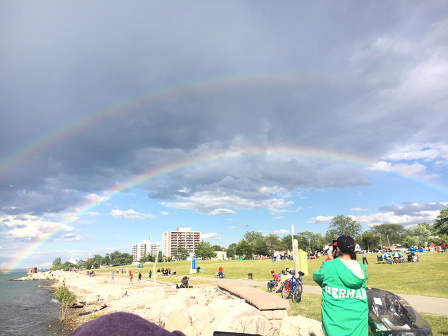 Double rainbow Windsor, Ontario, CA