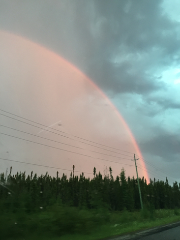 Coolest rainbow New Osnaburgh, Ontario, CA