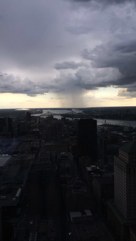 Rain Approaching Montréal, Quebec, CA