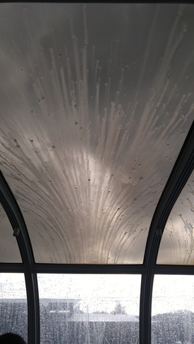 effet de grele sur le toit du solarium Québec, QC