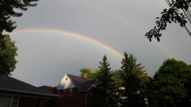 Double rainbow in Lachine Lachine, QC