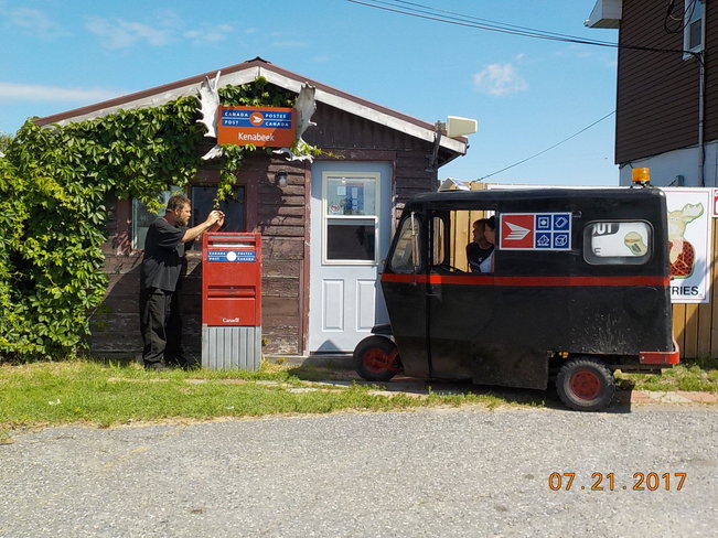 1955 Cushman Postal Truck Kenabeek Post Office, Kenabeek, ON