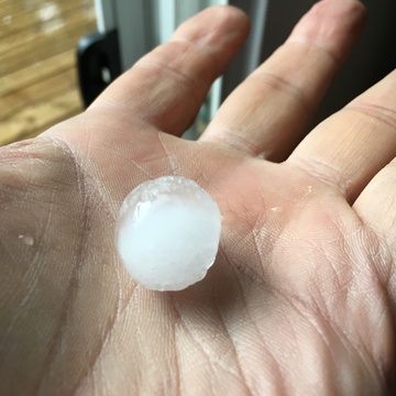 Hailstone in Edmonton