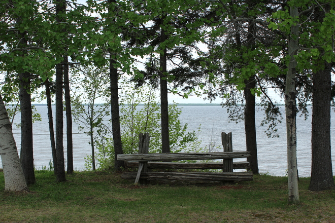 Bench by the water Oak Point, NB
