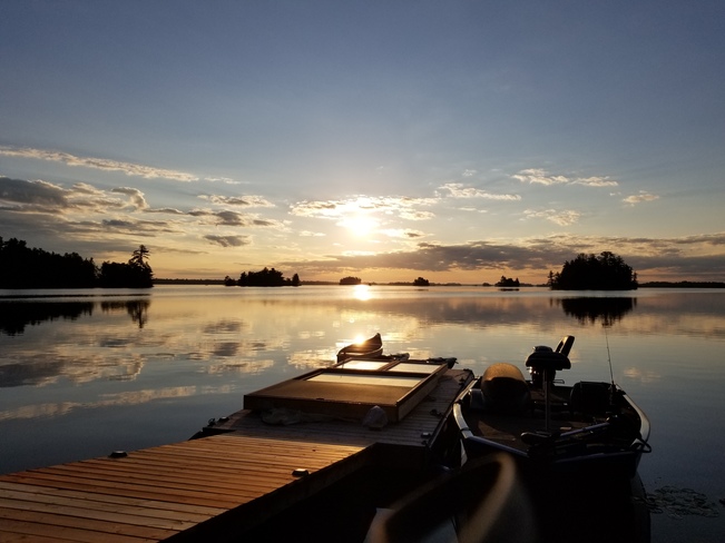 sunrise on the Lake Noëlville, ON