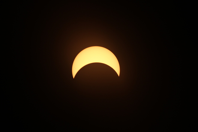 Eclipse as seen in Dorval Dorval, Quebec