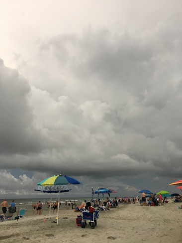 Cloud cover during the eclipse. North Myrtle Beach, South Carolina, US