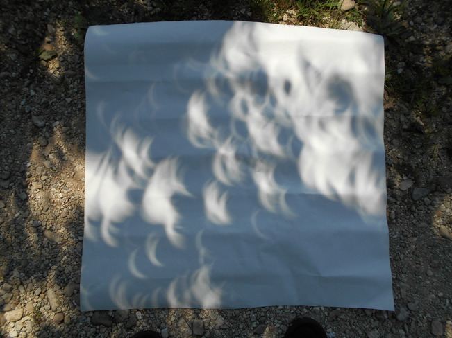 Images of the partial eclipse Land Between the Lakes National Recreation Area, Visitor Center Drive, Golden Pond, KY, United States