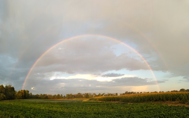 double rainbow Picton, ON