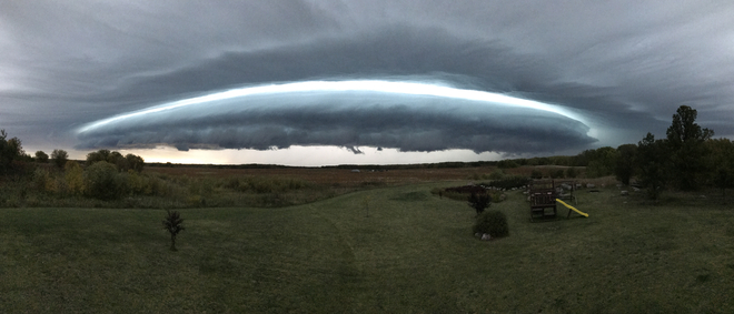 Storm Approaching Lee River Falls, Manitoba, CA