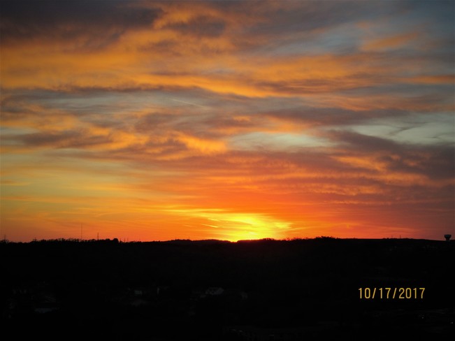 Tuesday sunset from my balcony. Kitchener ON