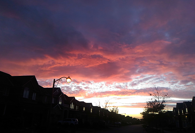 Gorgeous sunset Markham, ON