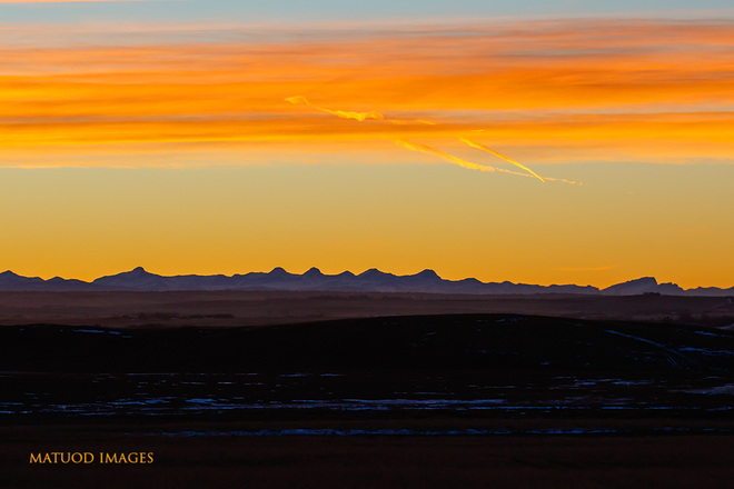 Taking photos during sundown (sunset) Airdrie, Alberta