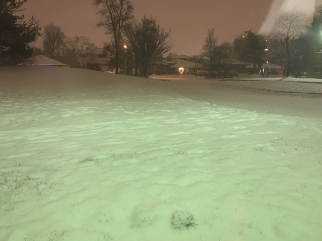 Snowing Mount Olive-Silverstone-Jamestown, Ontario, CA