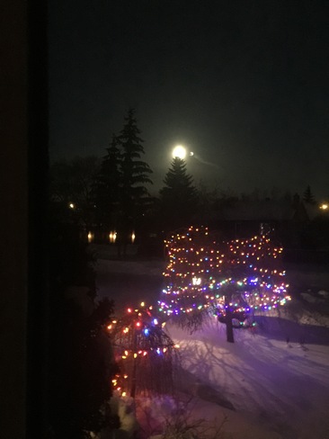 Lune du 2 janvier 2018 Autoroute 640, Boisbriand, QC J7G, Canada