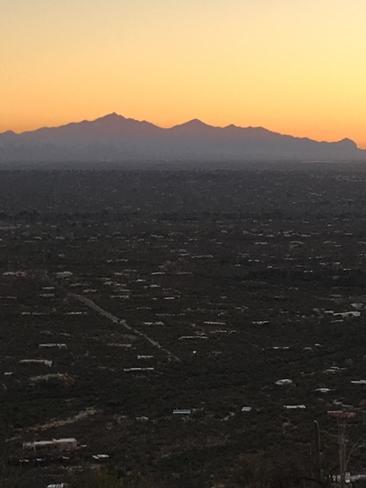 Sunset over Tucson, Arizona. Tucson, AZ, United States