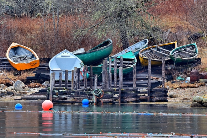 Fishing Boats at Northwest Cove Northwest Cove, Lunenburg County, NS