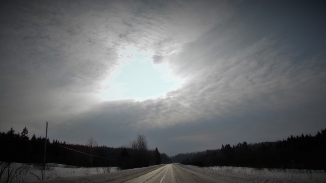 Un matin sous les nuages Rang Élisée, Saint-André-du-Lac-Saint-Jean, QC G0W, Canada