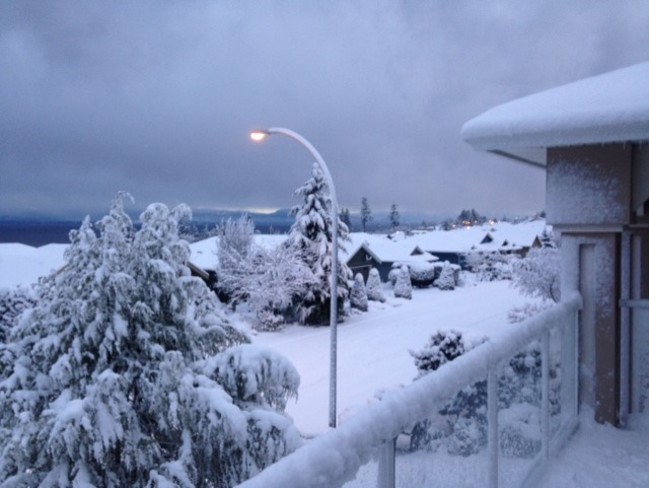 Feb snow in nanaimo BC Nanaimo, BC