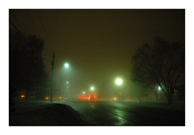 night fog in Brockville Ontario Brockville, ON