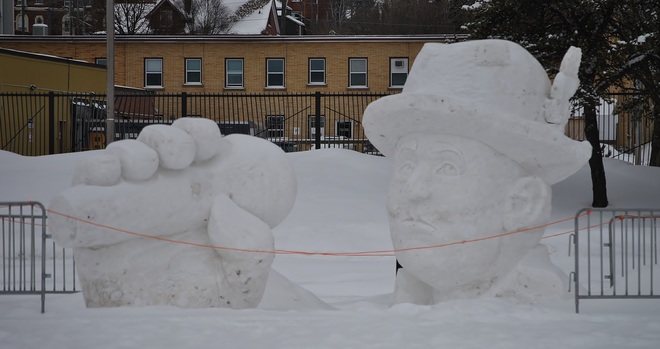 Snow Sculptures Thunder Bay, ON