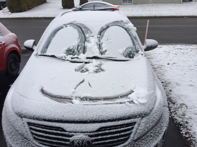 Bon matin se neige ðŸ˜Š Le Gardeur, Québec, CA