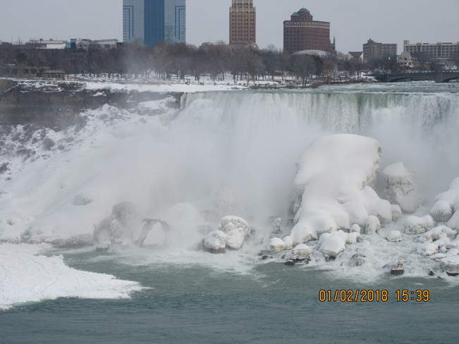 Frozen River and Falls Niagara Falls, ON