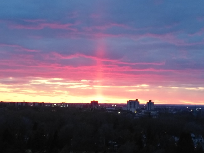 beau coucher de soleil Montréal, QC