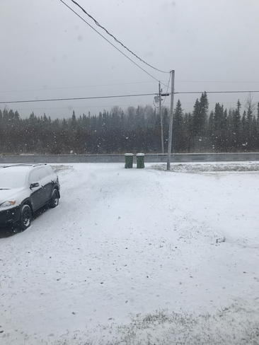 Belle neige le 16 Mai 2018.... Clermont, Abitibi-Ouest, Québec, CA