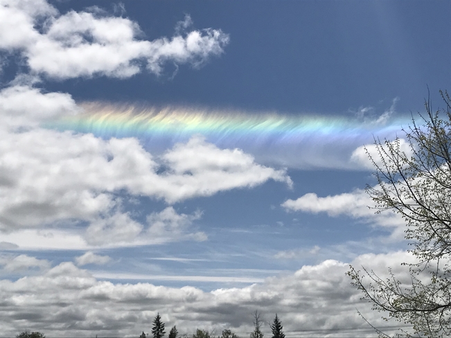 Cloud front rainbow Stittsville, Ontario, CA