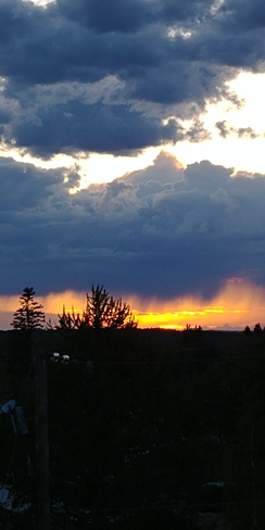 Sunset and Showers Rocky Mountain House, AB