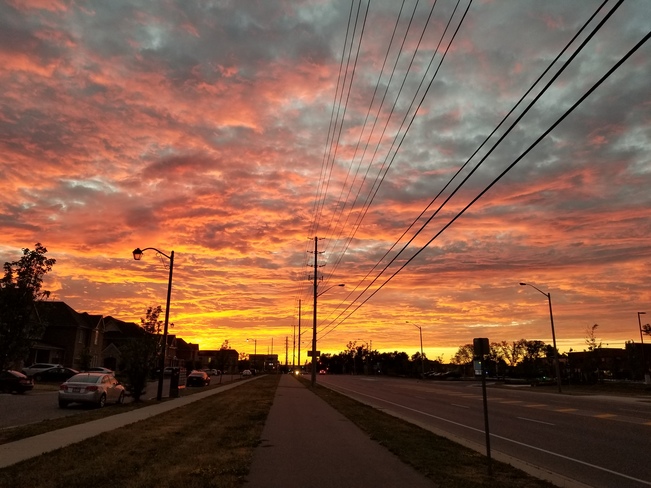 Fiery Sunset Milton, ON