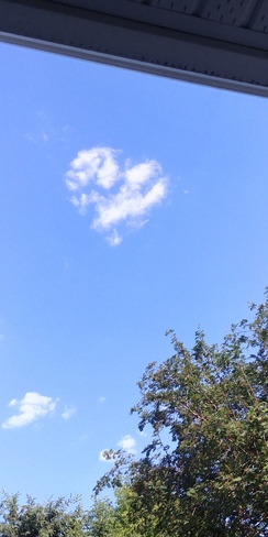 heart shaped cloud Prince Albert, SK
