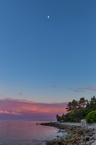 Sunset Moon and Sea Queensland, Nova Scotia