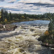 rivières au nord du Québec.