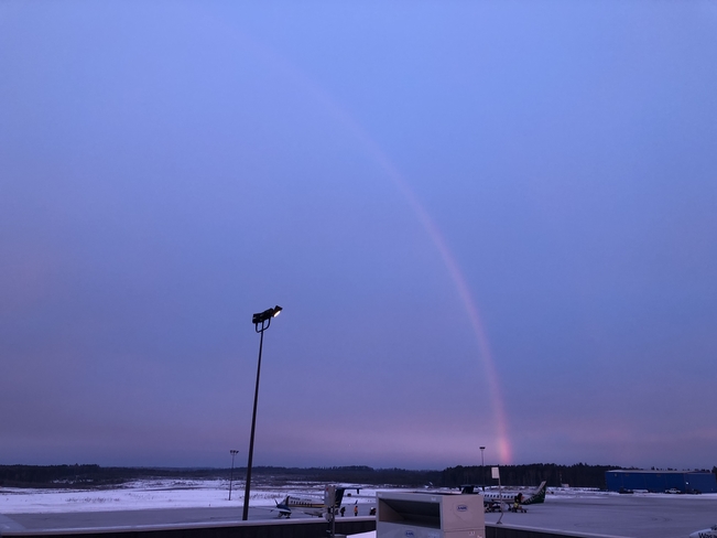 Winter Rainbow Sioux Lookout, Ontario, CA