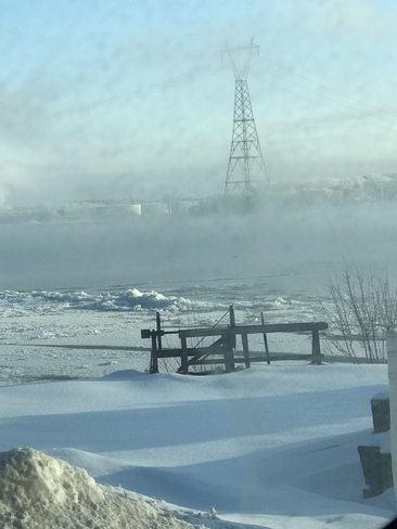 Brume d’hiver Berthierville, Québec, CA