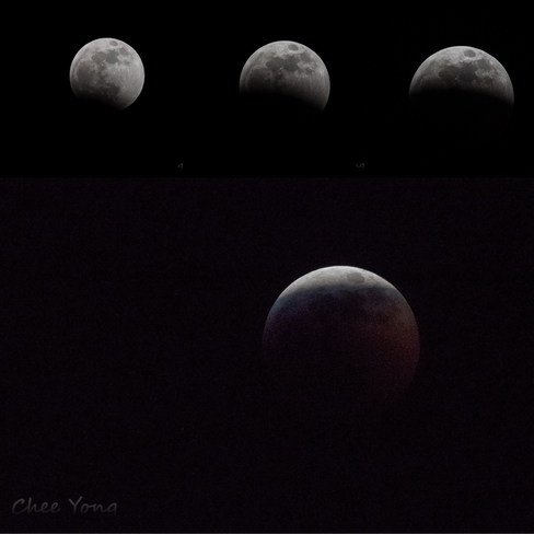 Lunar eclipse Vancouver, British Columbia, CA