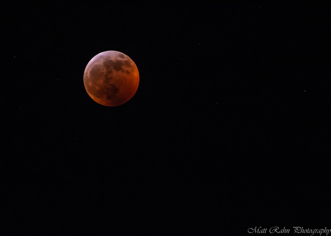 The Super Blood Wolf Moon at three different times. Cambridge, ON