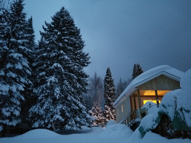 Un soir l'hiver aprÃ¨s 40 cm Mont-Tremblant, QC