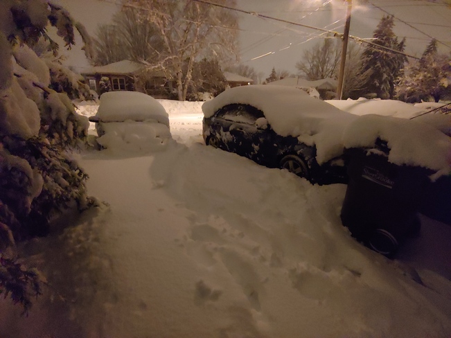 Tempête de neige Mont-Bellevue, QC